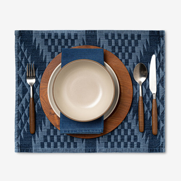 Laser Printed Denim Placemat