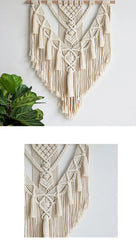 DecorBites™ Macrame Woven Wall Hanging Boho Home Chic Bohemian Geometric Art Decor Beautiful Apartment Dorm Room Decoration Tapestry