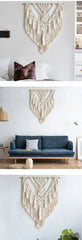 DecorBites™ Macrame Woven Wall Hanging Boho Home Chic Bohemian Geometric Art Decor Beautiful Apartment Dorm Room Decoration Tapestry