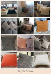 Soft Striped Polyester Cushion Cover – Cozy Nordic Decor