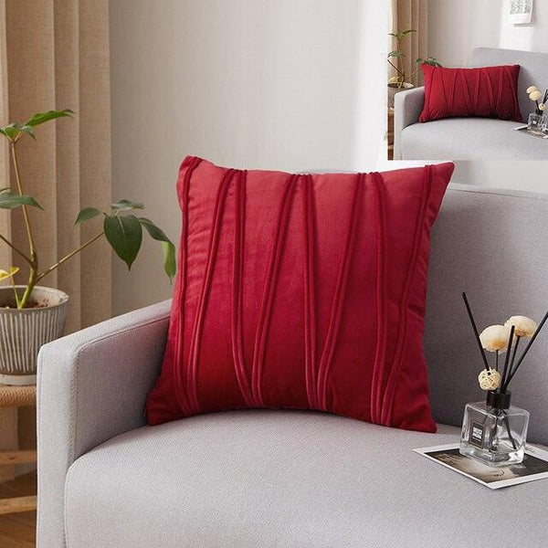 Striped Velvet Pillow Covers – Soft Decorative Cushion Cases